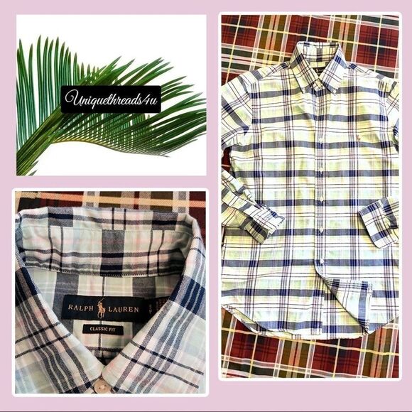 Ralph Lauren Classic Fit Men’s Plaid Button Down - Picture 1 of 9